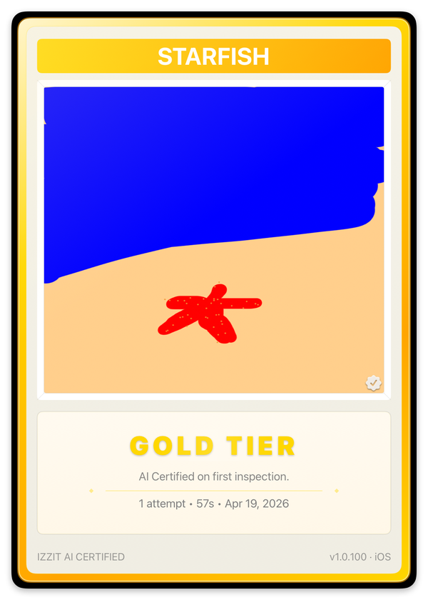 Example Gold tier card — Starfish